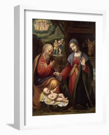 La Nativité-Bernardino Luini-Framed Giclee Print