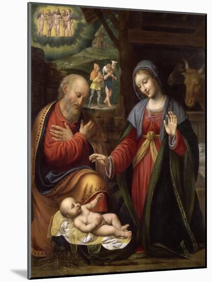 La Nativité-Bernardino Luini-Mounted Giclee Print