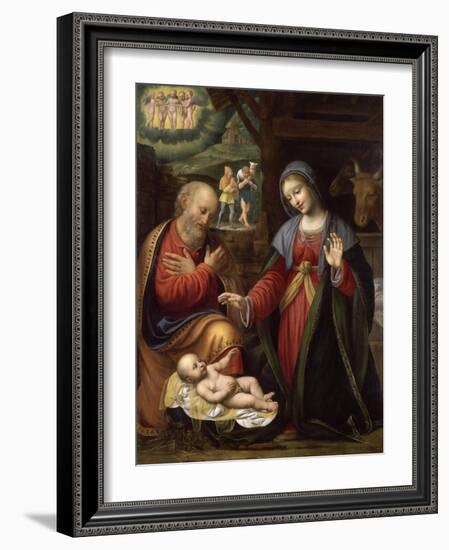 La Nativité-Bernardino Luini-Framed Giclee Print