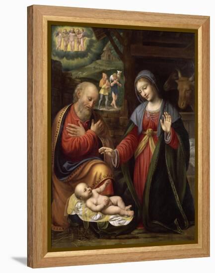 La Nativité-Bernardino Luini-Framed Premier Image Canvas