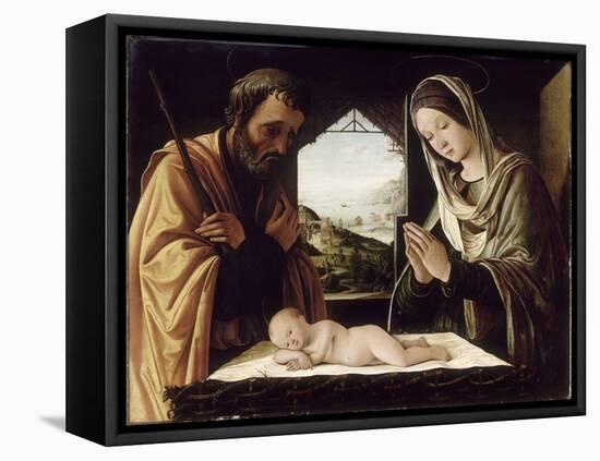 La Nativité-Lorenzo Costa-Framed Premier Image Canvas