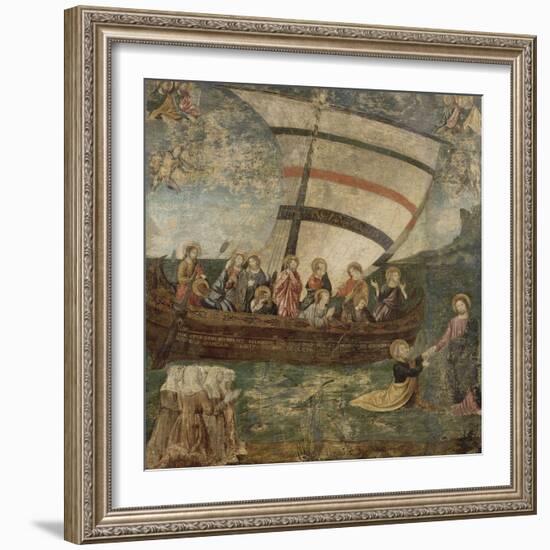 La "Navicella", d'après Giotto-Giotto di Bondone-Framed Giclee Print