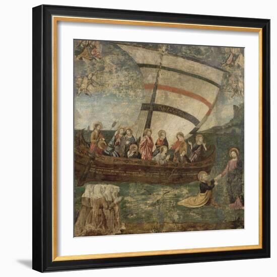 La "Navicella", d'après Giotto-Giotto di Bondone-Framed Giclee Print