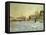 La neige a Argenteuil-snow in Argenteuil; 1875 Oil on canvas.-Claude Monet-Framed Premier Image Canvas