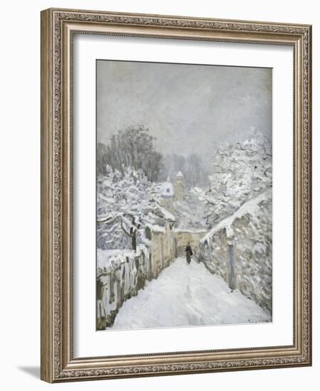 La neige à Louveciennes (Yvelines)-Alfred Sisley-Framed Giclee Print