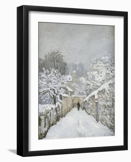 La neige à Louveciennes (Yvelines)-Alfred Sisley-Framed Giclee Print