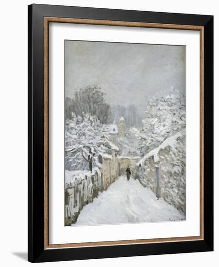 La neige à Louveciennes (Yvelines)-Alfred Sisley-Framed Giclee Print