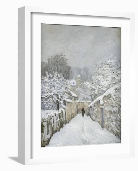 La neige à Louveciennes (Yvelines)-Alfred Sisley-Framed Giclee Print