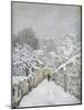 La neige à Louveciennes (Yvelines)-Alfred Sisley-Mounted Giclee Print