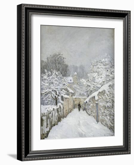 La neige à Louveciennes (Yvelines)-Alfred Sisley-Framed Giclee Print