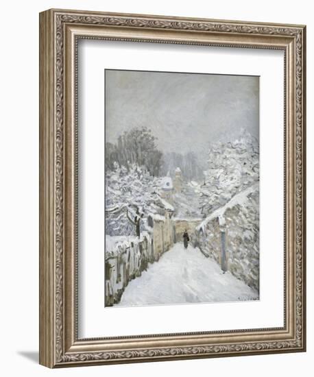 La neige à Louveciennes (Yvelines)-Alfred Sisley-Framed Giclee Print