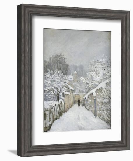 La neige à Louveciennes (Yvelines)-Alfred Sisley-Framed Giclee Print