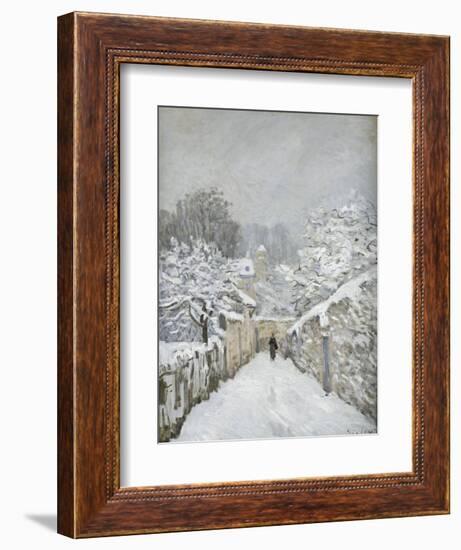 La neige à Louveciennes (Yvelines)-Alfred Sisley-Framed Giclee Print