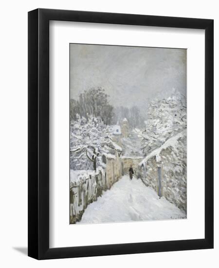 La neige à Louveciennes (Yvelines)-Alfred Sisley-Framed Giclee Print