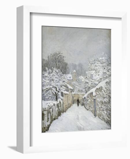 La neige à Louveciennes (Yvelines)-Alfred Sisley-Framed Giclee Print