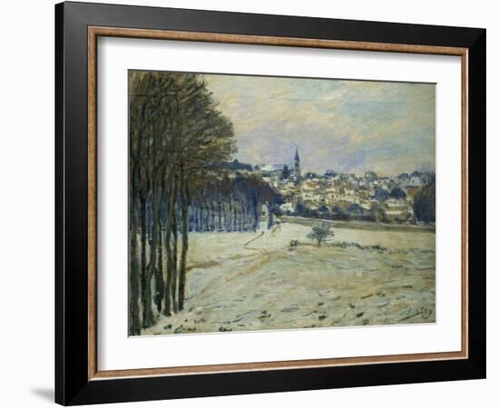 La Neige a Marly-Le-Roi, 1875, Snow at Marly-Le-Roi-Alfred Sisley-Framed Giclee Print