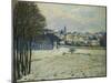 La Neige a Marly-Le-Roi, 1875, Snow at Marly-Le-Roi-Alfred Sisley-Mounted Giclee Print