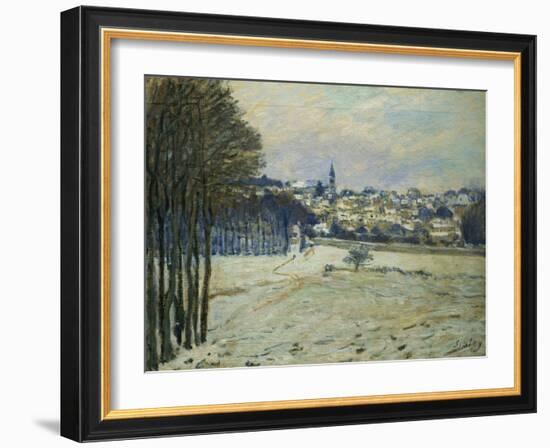 La Neige a Marly-Le-Roi, 1875, Snow at Marly-Le-Roi-Alfred Sisley-Framed Giclee Print