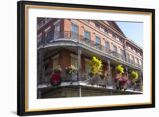 LA, New Orleans. Buildings with Balcony Gardens at Jackson Square-Trish Drury-Framed Photographic Print