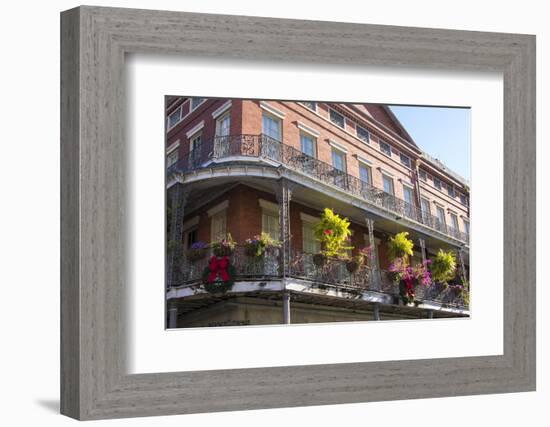 LA, New Orleans. Buildings with Balcony Gardens at Jackson Square-Trish Drury-Framed Photographic Print