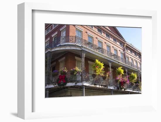 LA, New Orleans. Buildings with Balcony Gardens at Jackson Square-Trish Drury-Framed Photographic Print