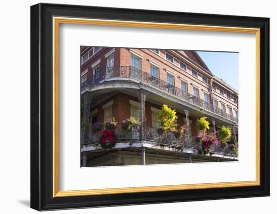 LA, New Orleans. Buildings with Balcony Gardens at Jackson Square-Trish Drury-Framed Photographic Print