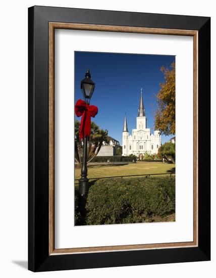 LA, New Orleans. Jackson Square St Louis Cathedral Plaza d' Armas-Trish Drury-Framed Photographic Print