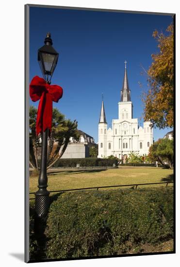 LA, New Orleans. Jackson Square St Louis Cathedral Plaza d' Armas-Trish Drury-Mounted Photographic Print