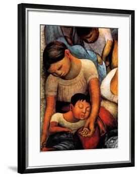 La Noche de Los Pobres-Diego Rivera-Framed Art Print