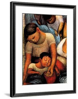 La Noche de Los Pobres-Diego Rivera-Framed Art Print