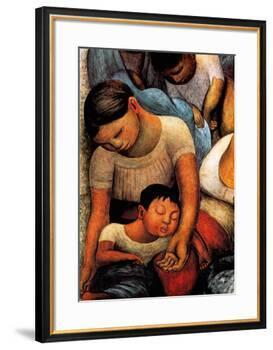 La Noche de Los Pobres-Diego Rivera-Framed Art Print