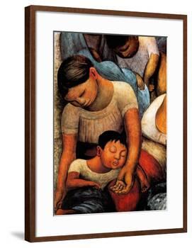 La Noche de Los Pobres-Diego Rivera-Framed Art Print