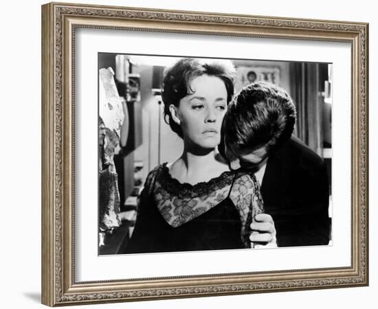 La Notte, Jeanne Moreau, Marcello Mastroianni, 1961-null-Framed Photo