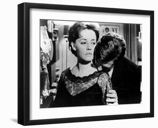 La Notte, Jeanne Moreau, Marcello Mastroianni, 1961-null-Framed Photo