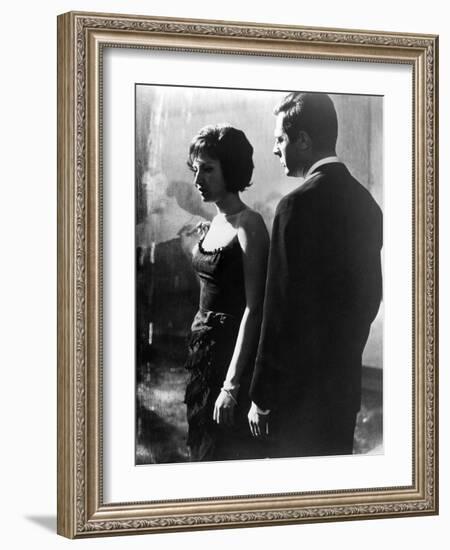 La Notte, Monica Vitti, Marcello Mastroianni, 1961-null-Framed Photo