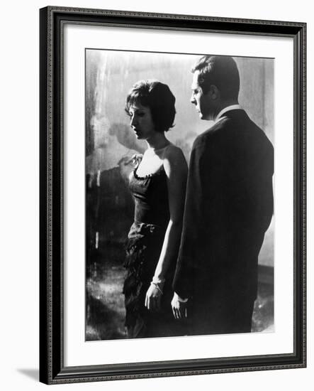 La Notte, Monica Vitti, Marcello Mastroianni, 1961-null-Framed Photo