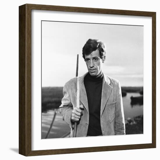 La Novice by Alberto Lattuada with Jean-Paul Belmondo, 1961 (b/w photo)-null-Framed Photo