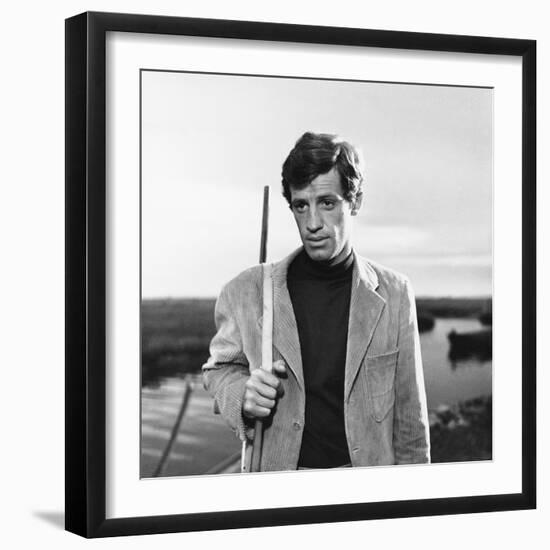 La Novice by Alberto Lattuada with Jean-Paul Belmondo, 1961 (b/w photo)-null-Framed Photo