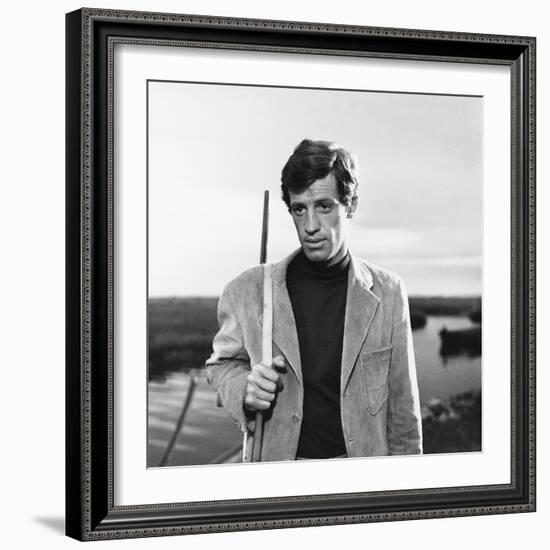 La Novice by Alberto Lattuada with Jean-Paul Belmondo, 1961 (b/w photo)-null-Framed Photo