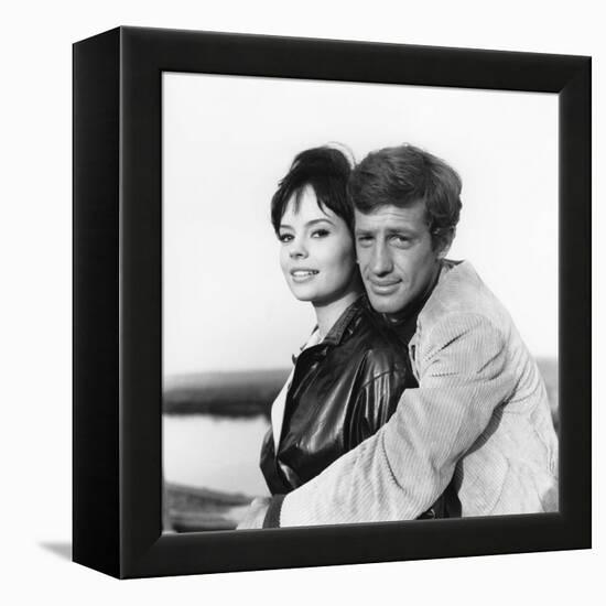 La Novice by Alberto Lattuada with Pascale Petit and Jean-Paul Belmondo, 1961 (b/w photo)-null-Framed Stretched Canvas