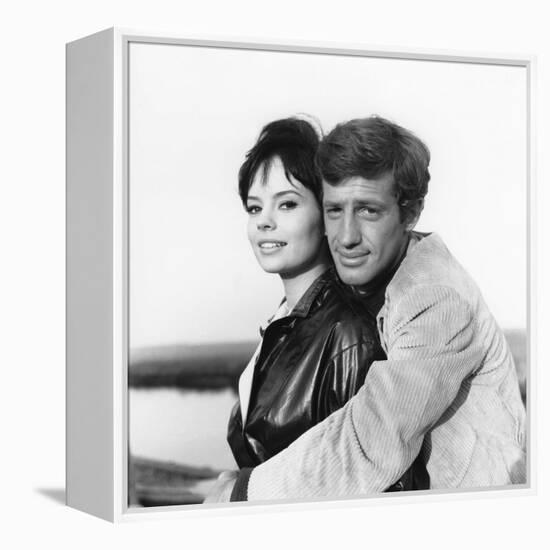 La Novice by Alberto Lattuada with Pascale Petit and Jean-Paul Belmondo, 1961 (b/w photo)-null-Framed Stretched Canvas