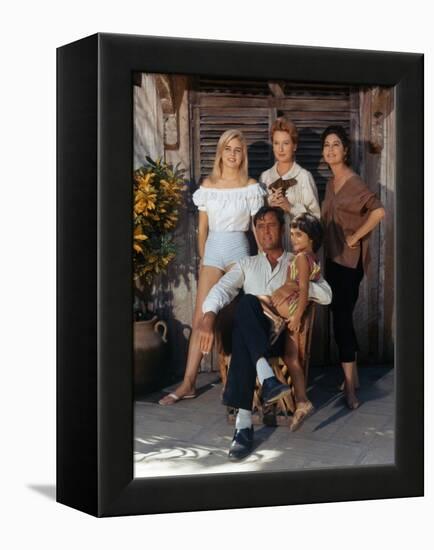 La Nuit by l'iguane THE NIGHT OF THE IGUANA by John Huston with Sue Lyon, Deborah Kerr, Ava Gardner-null-Framed Stretched Canvas