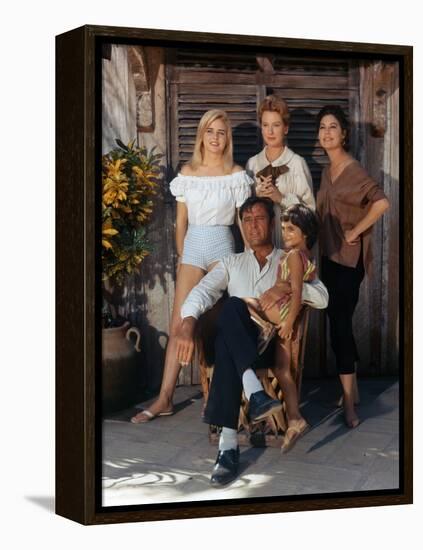 La Nuit by l'iguane THE NIGHT OF THE IGUANA by John Huston with Sue Lyon, Deborah Kerr, Ava Gardner-null-Framed Stretched Canvas