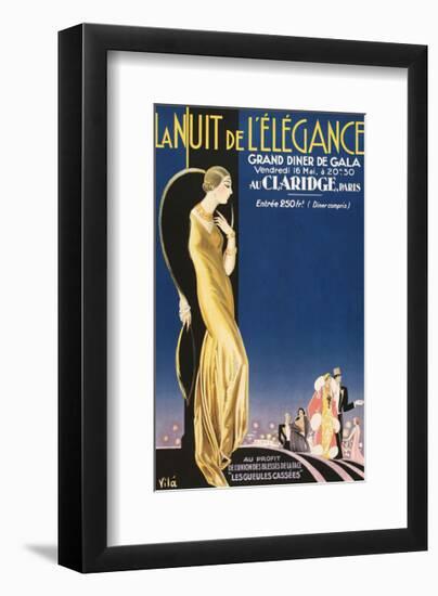 La Nuit de L'Elegance-Vintage Posters-Framed Giclee Print