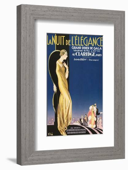 La Nuit de L'Elegance-Vintage Posters-Framed Giclee Print