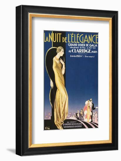 La Nuit de L'Elegance-Vintage Posters-Framed Giclee Print