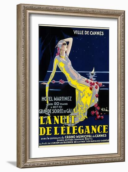 La Nuit De Lelegance Play-Lantern Press-Framed Art Print