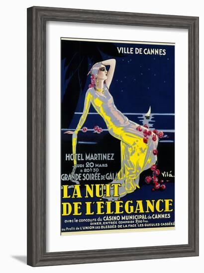 La Nuit De Lelegance Play-Lantern Press-Framed Art Print