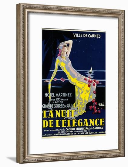 La Nuit De Lelegance Play-Lantern Press-Framed Art Print