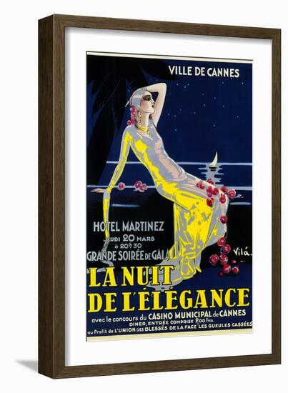 La Nuit De Lelegance Play-Lantern Press-Framed Art Print